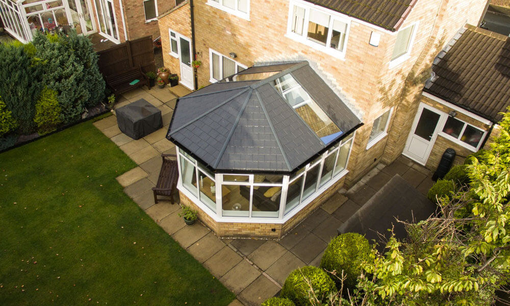 Tiled roof uPVC conservatory